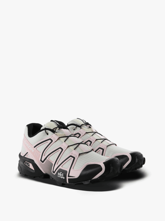 Pink shoes, front view