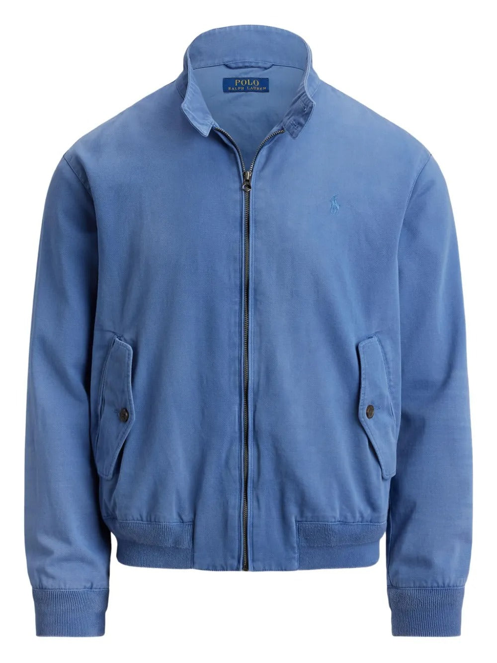Blue jacket, front view