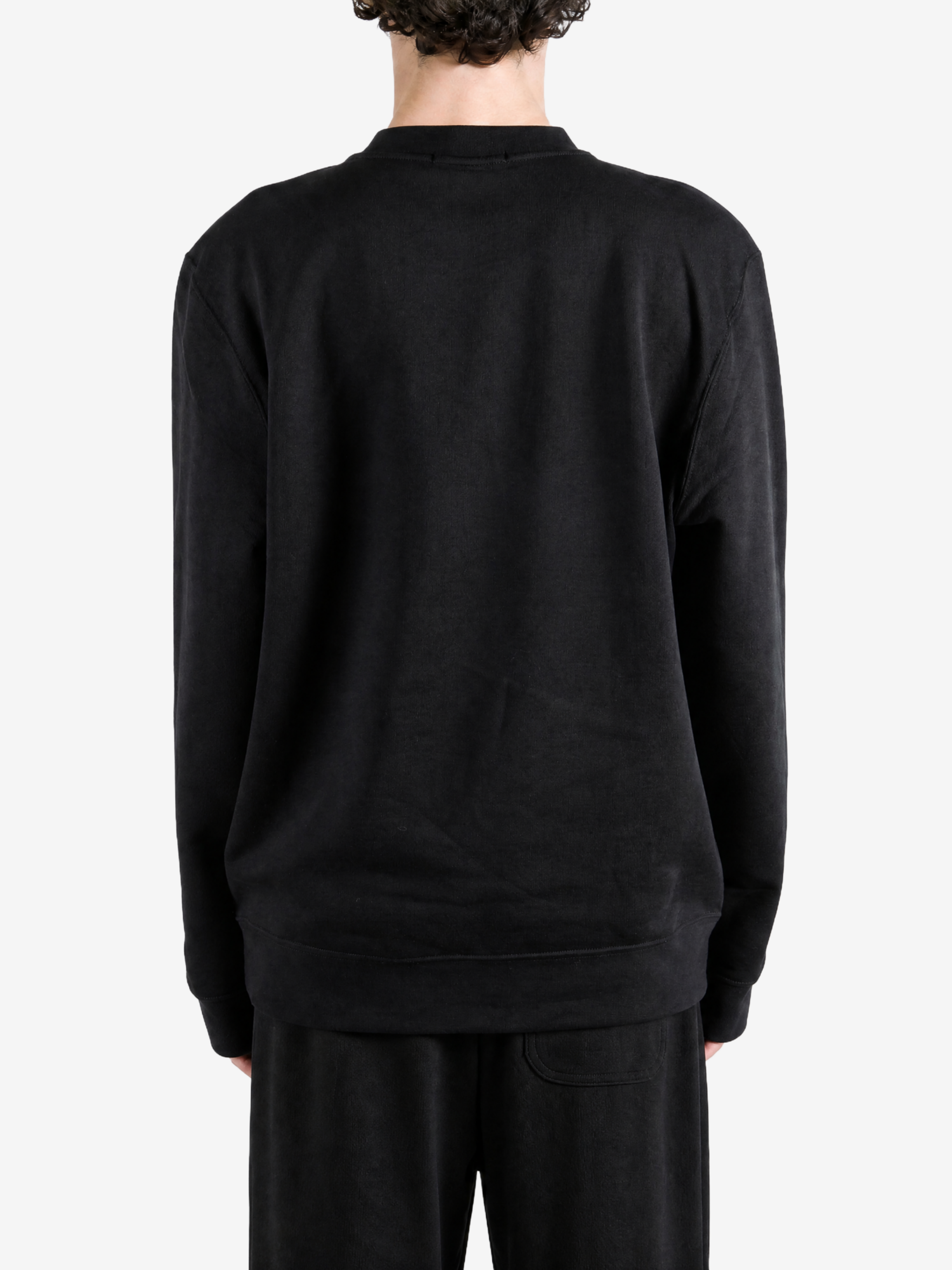 Black hoodie, full body view