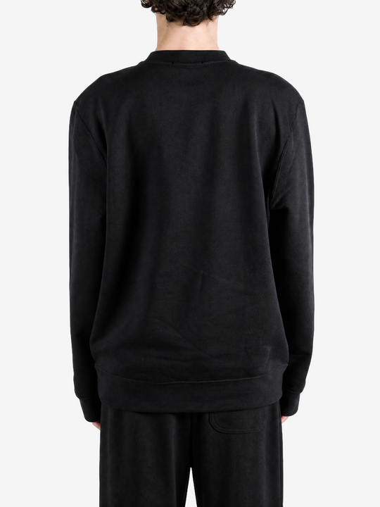 Black hoodie, full body view