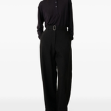 Brown pants, full body view