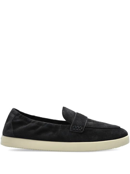 Blue shoes, side view