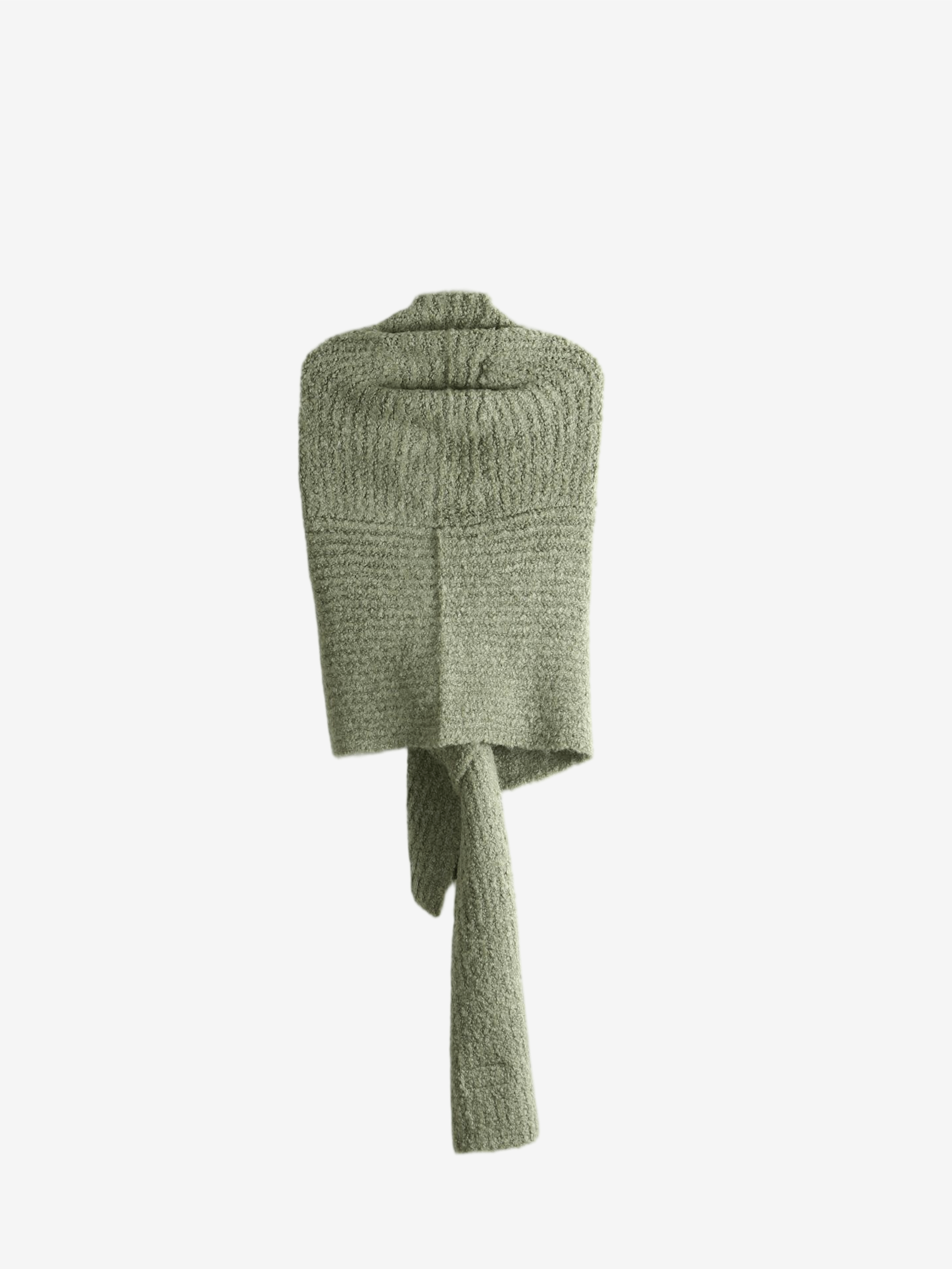 Green scarf, front view