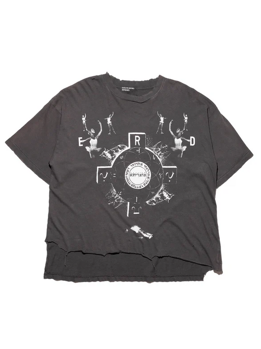 Black t-shirt, front view