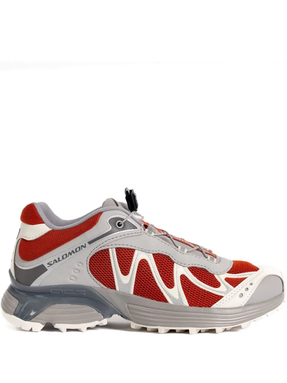 Red sneakers, front view