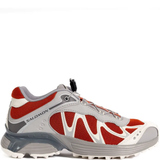 Red sneakers, front view
