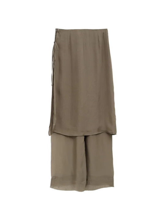 Brown skirt, front view