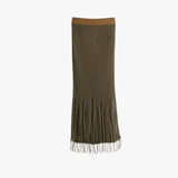 Brown skirt, front view
