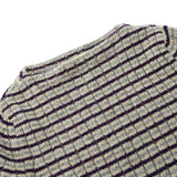 AURALEE - Women Shetland Wool Cashmere Rib Knit Boat-Neck Pullover