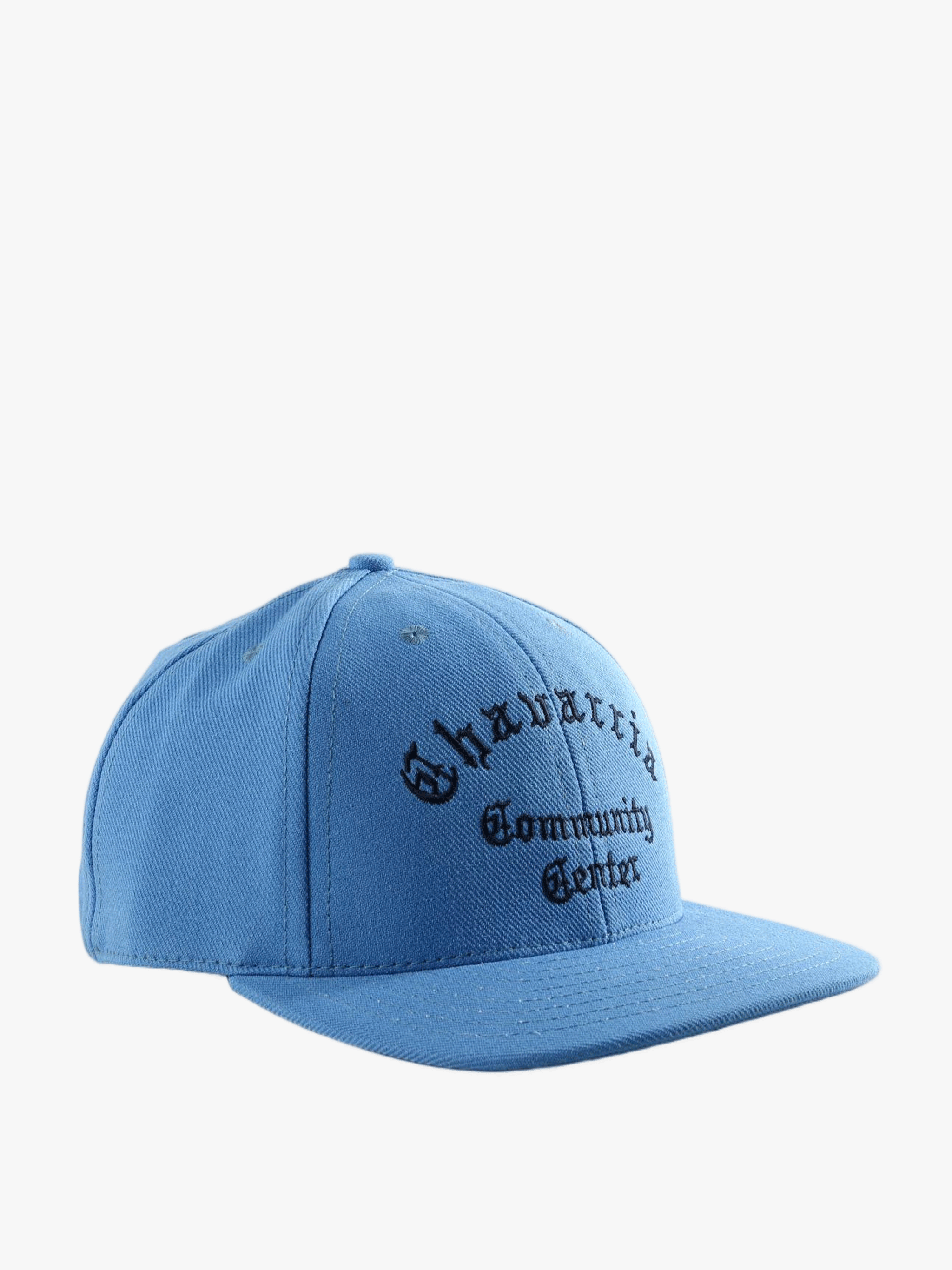 Blue hat, front view