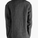 Grey jacket worn by a person, showing the jacket's fit