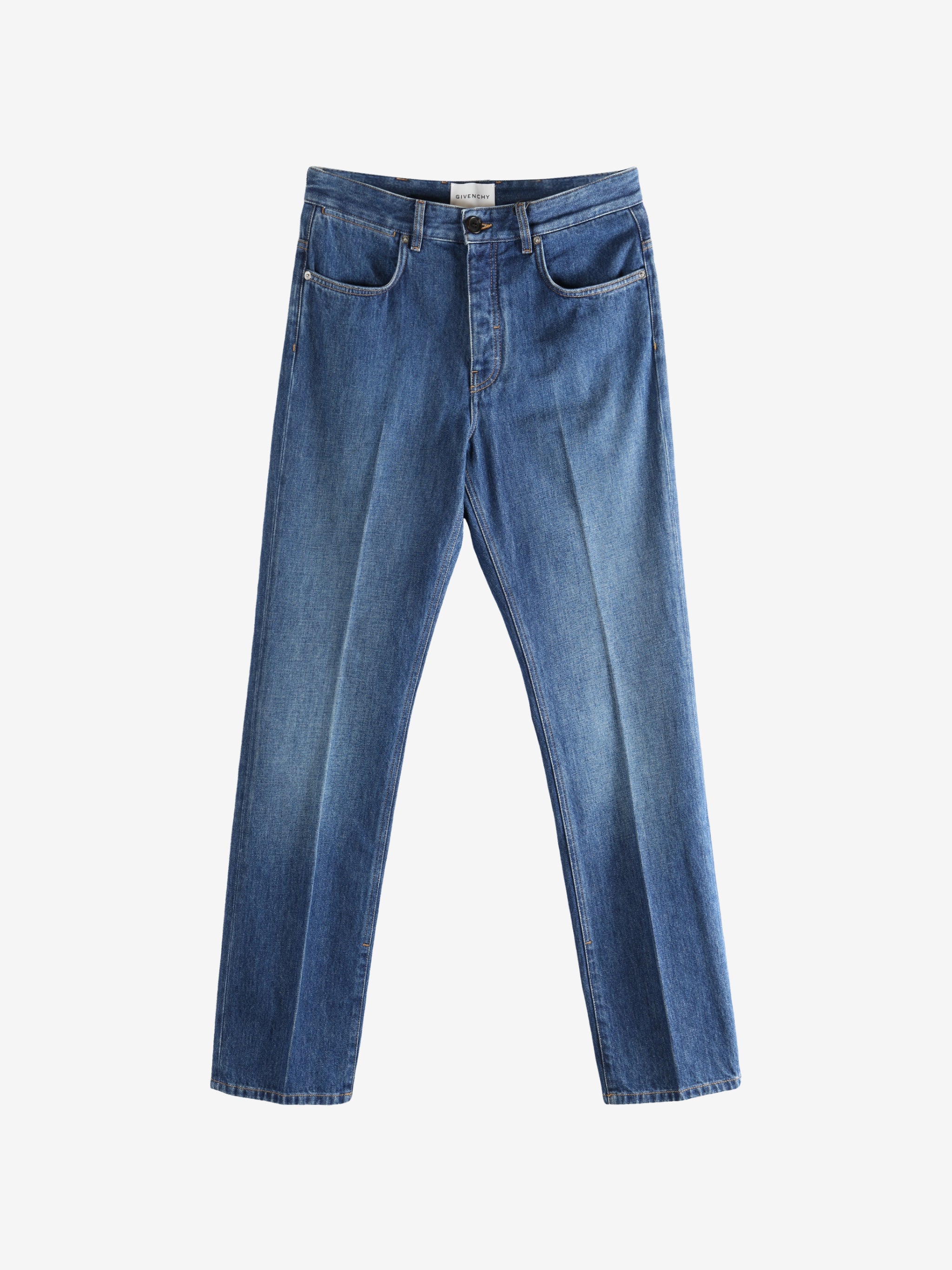 Blue pants,front view