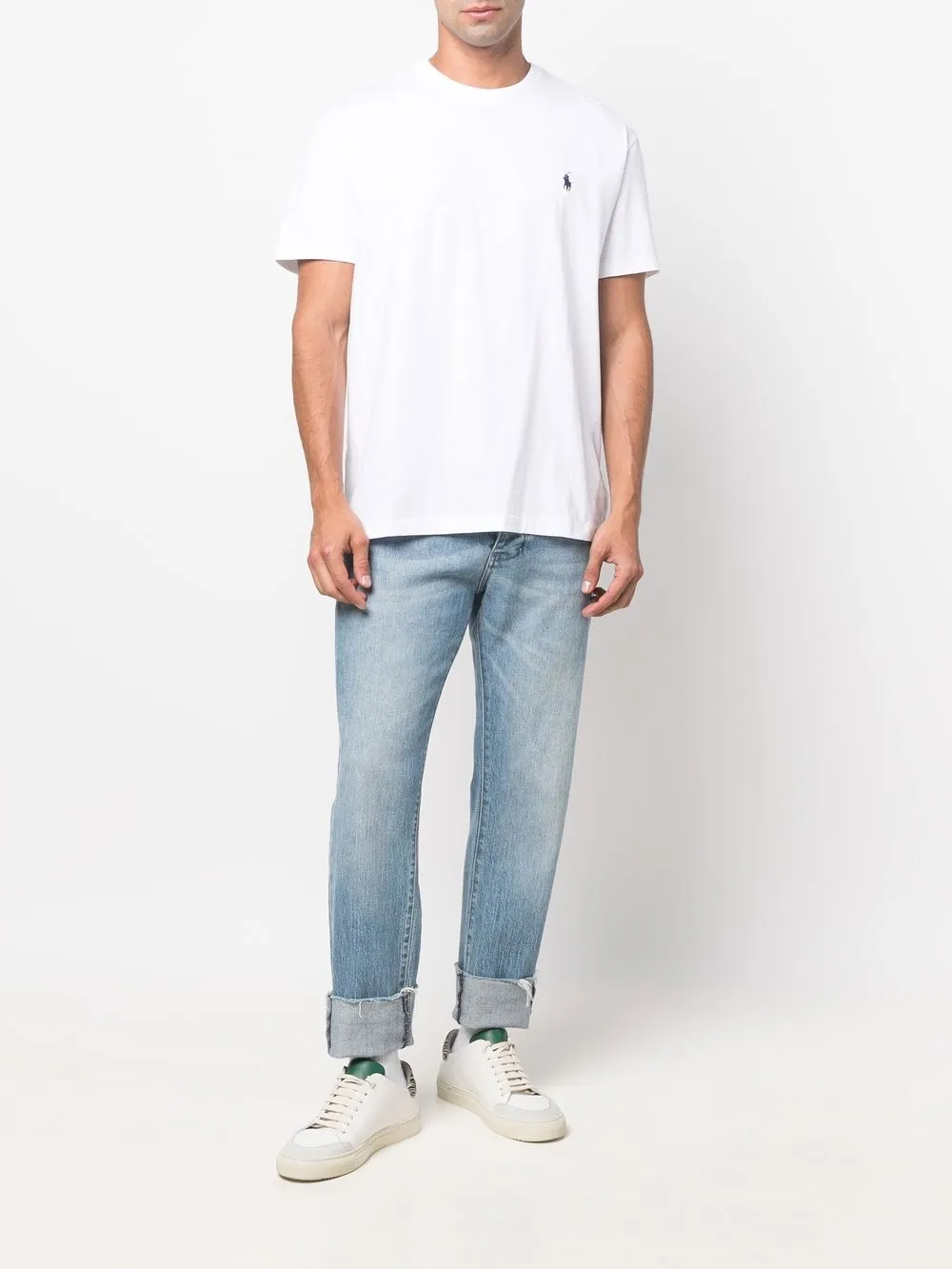 White shirt,full body view