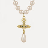 VIVIENNE WESTWOOD - Women One Row Pearl Drop Choker