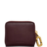 Burgundy accessories, front view