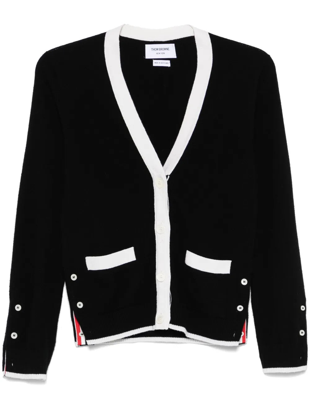 Black knitwear, front view
