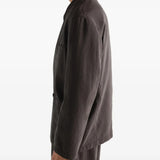 Brown jacket, full body view