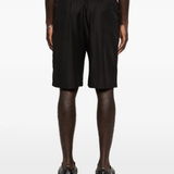 Black shorts worn by a person, showing the shorts fit