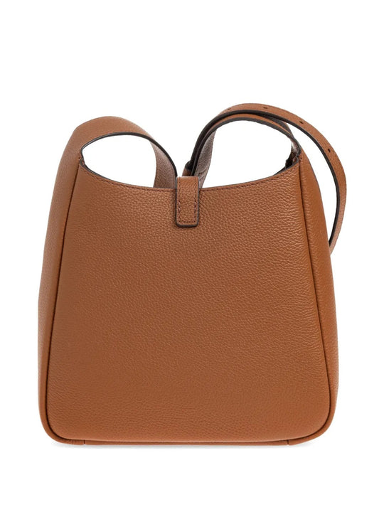 Tan bag, front view