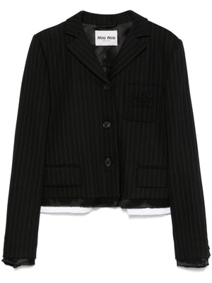 MIU MIU - Women Pinstripe Suit Jacket