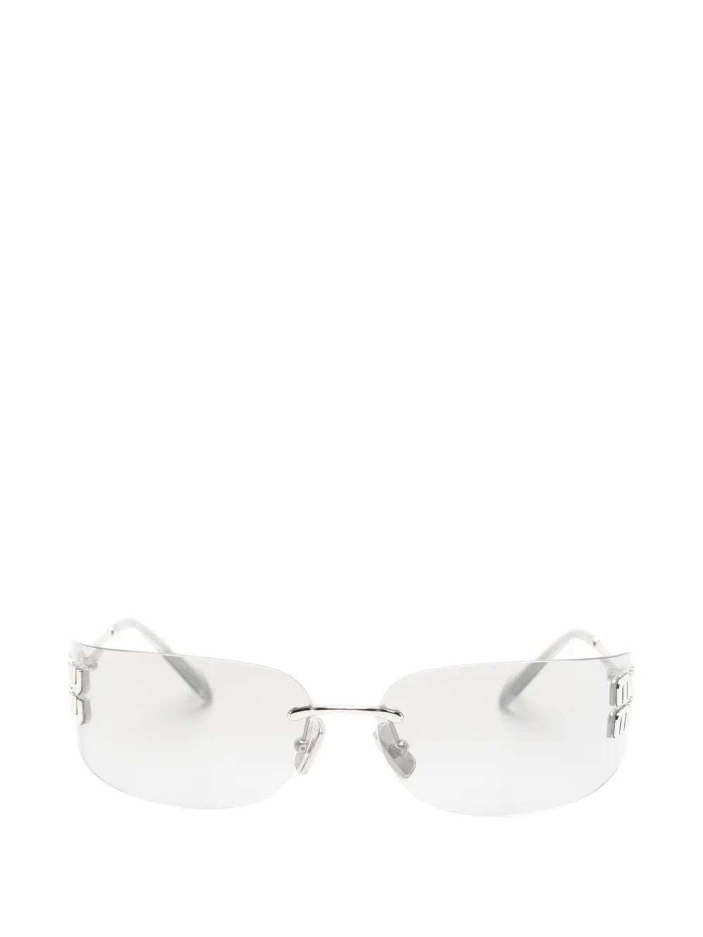 White eyewear, front view