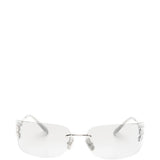 White eyewear, front view