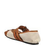 brown flats,back view