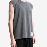Grey t-shirt worn by a person, showing the t-shirt fit