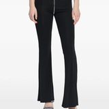 black pants, worn by a person, showing the pants fit