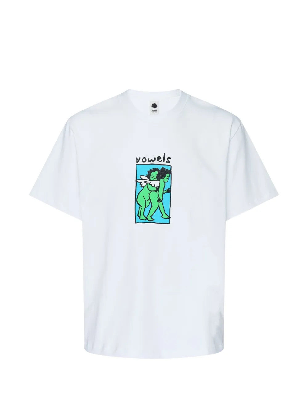 White t-shirt, front view