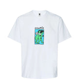 White t-shirt, front view