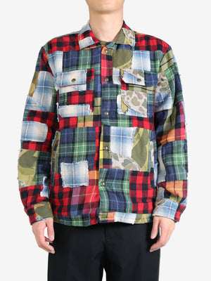 POLO RALPH LAUREN - Men Flannel Patchwork Sport Shirt