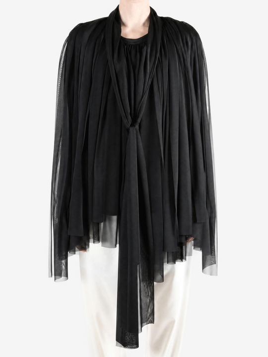 Black knitwear, front view