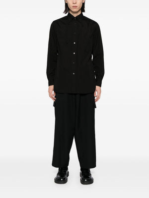 YOHJI YAMAMOTO POUR HOMME - Men Wool Gabardine Tab Wide Pant