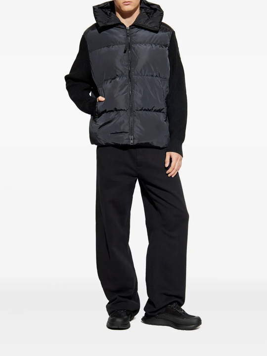 Black hoodie, full body view