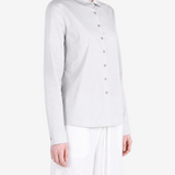 AMOMENTO - Women  Neck Shirring Shirt