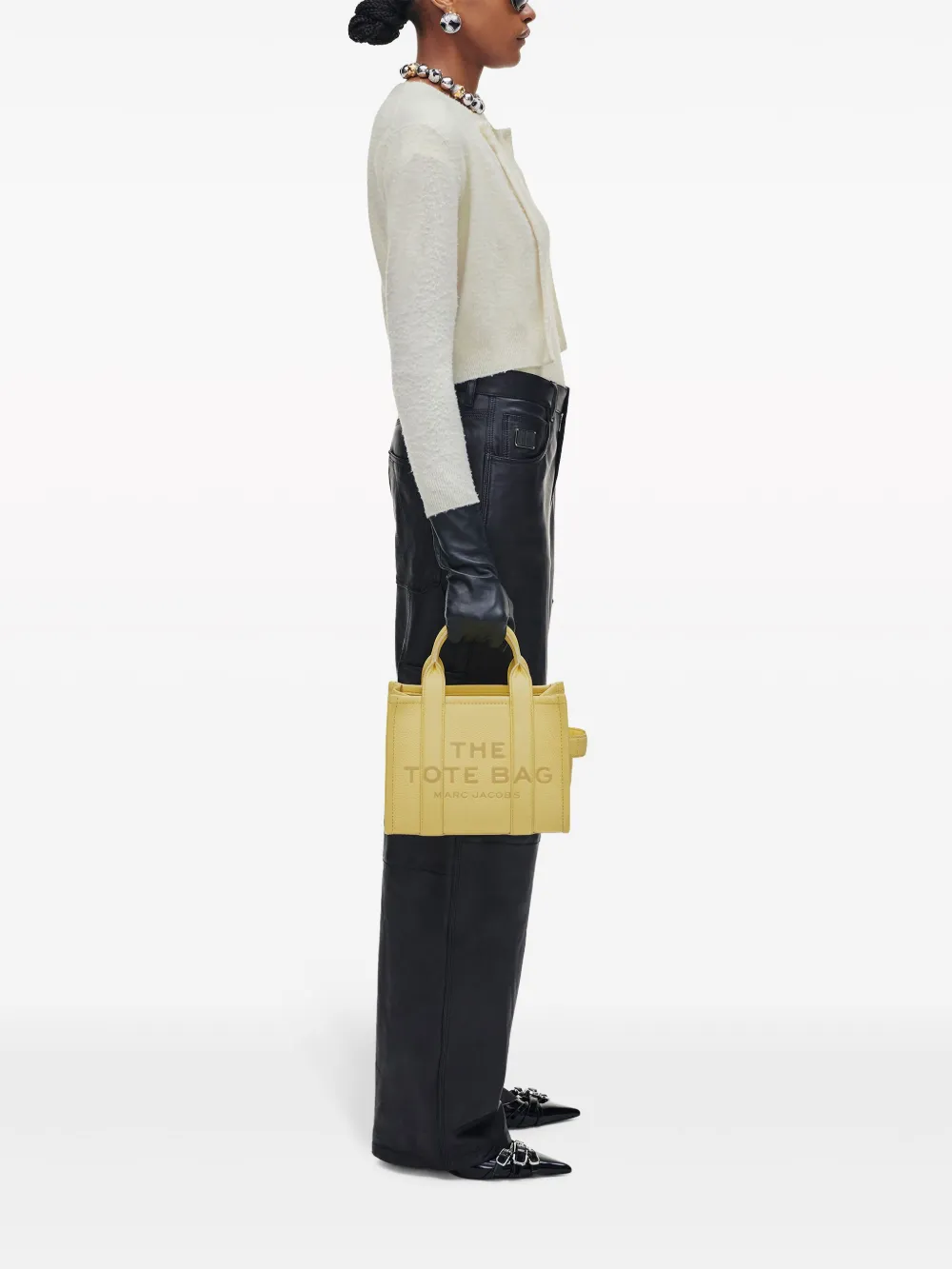 Yellow bag, full body view