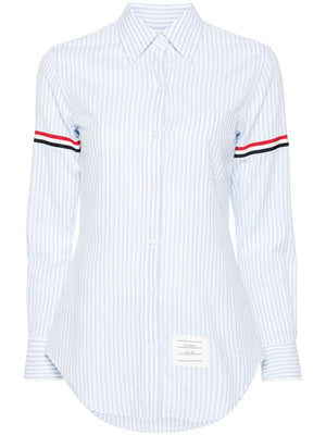 THOM BROWNE - Women Classic Button Down Point Collar Shirt