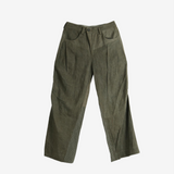 Green jeans, front view