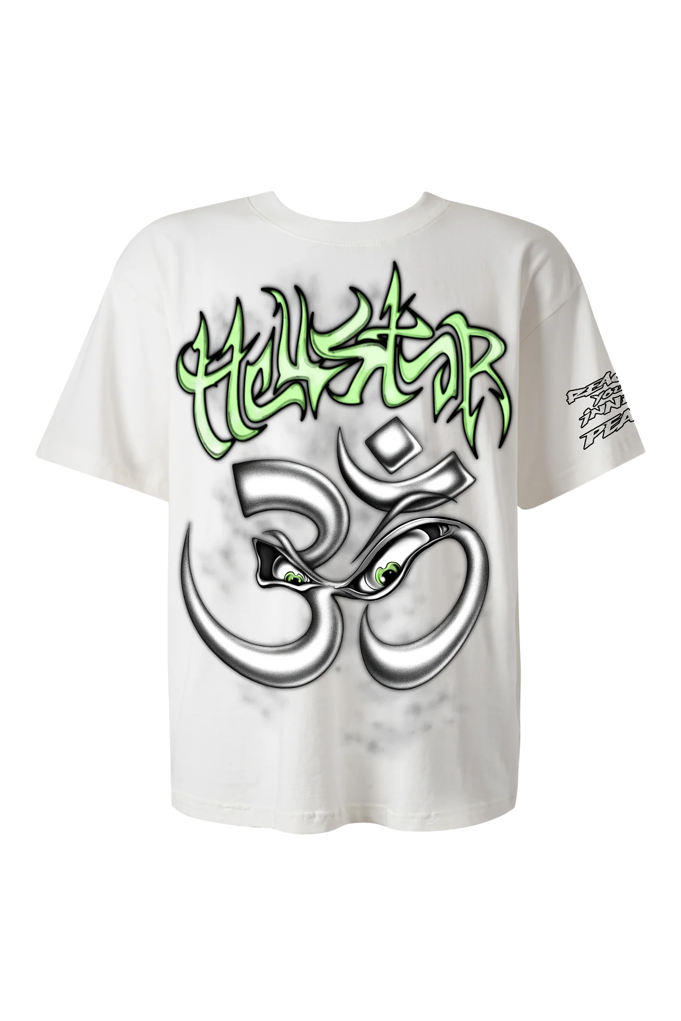 White t-shirt, front view