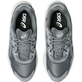 Grey sneakers, top view