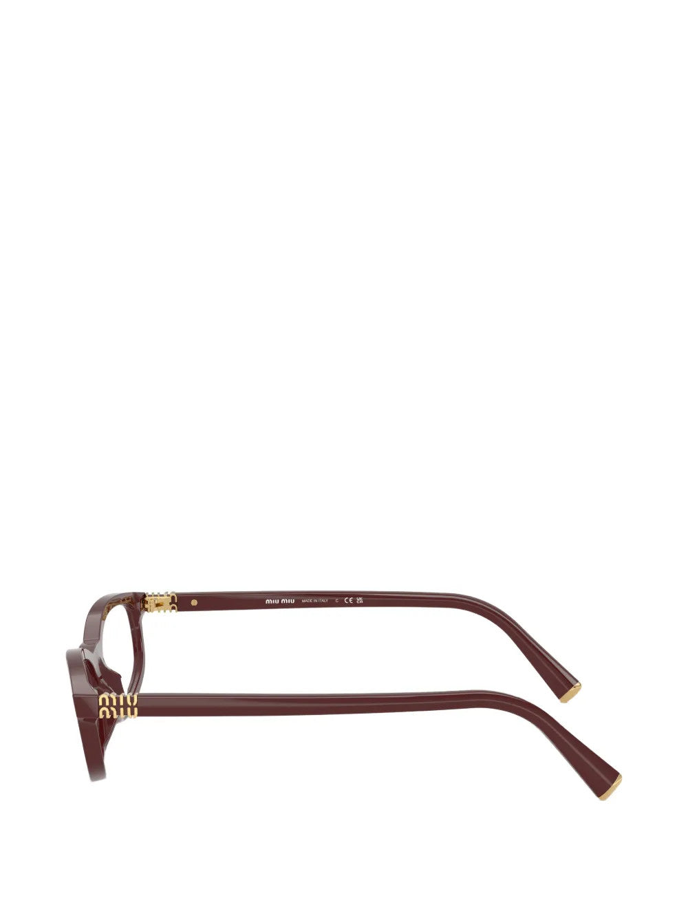 Brown eyewear, side view