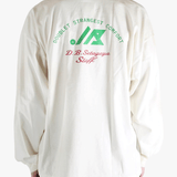 White t-shirt worn by a person, showing the t-shirt's fit