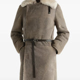 Tan jacket, front view