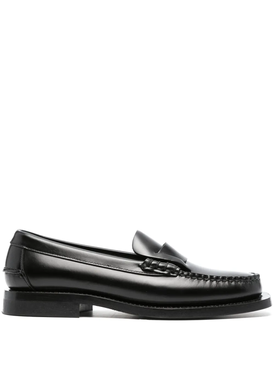 Black loafer, front view