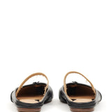 Black shoes, back view