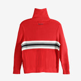 Red sweatshirt,back view