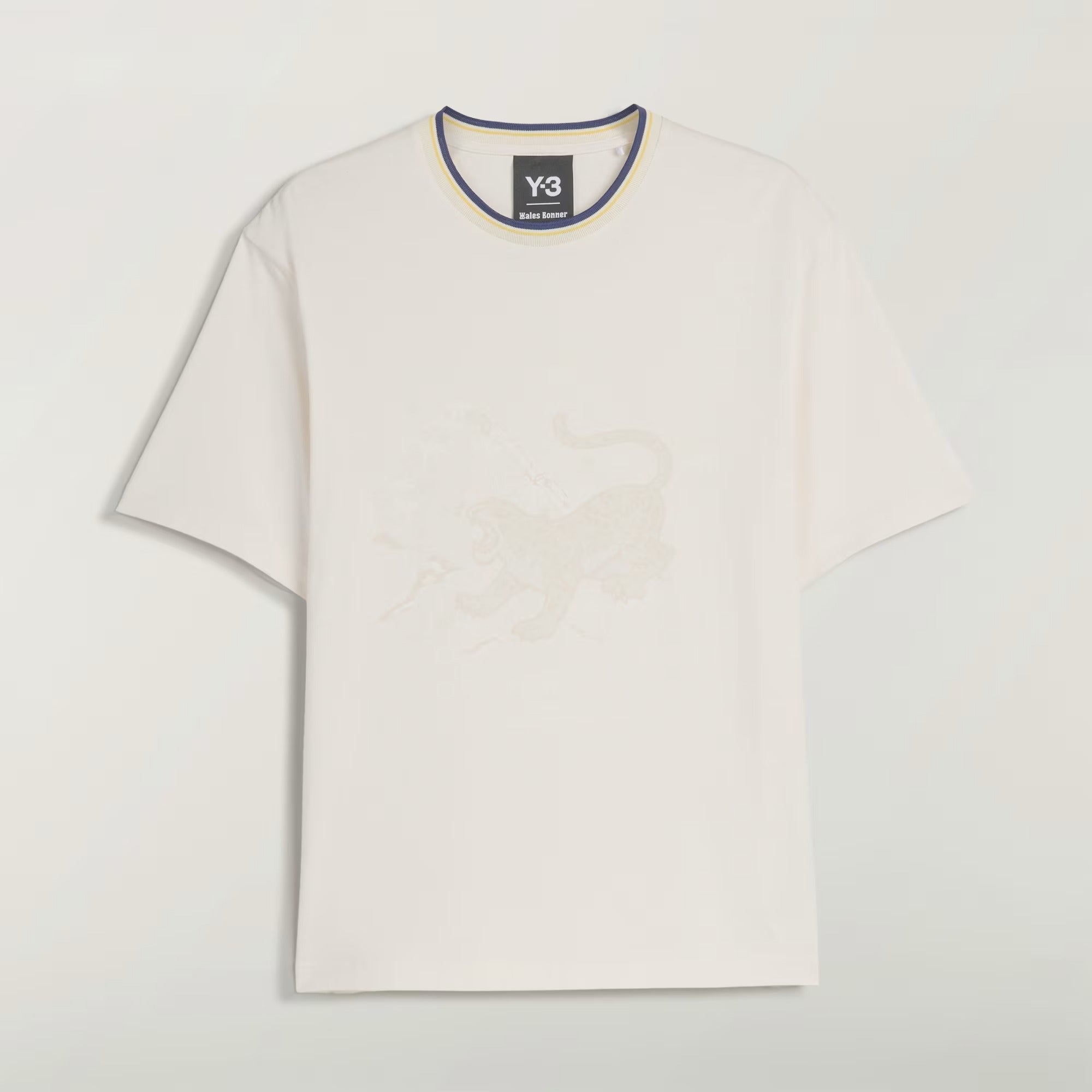 White t-shirt, front view