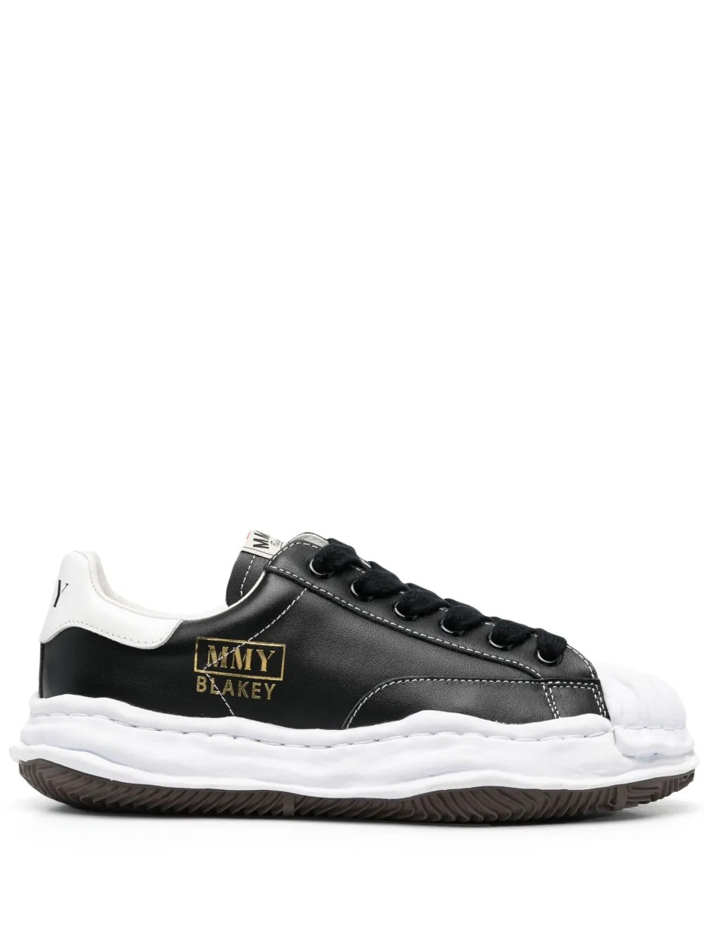 Black sneakers, front view