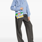 Black loafer, full body view